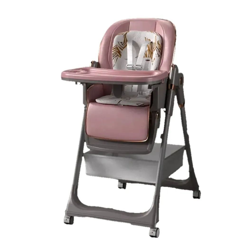 [8155-pink] كرسي طعام اطفال من كيديلو 8155 (بينك)