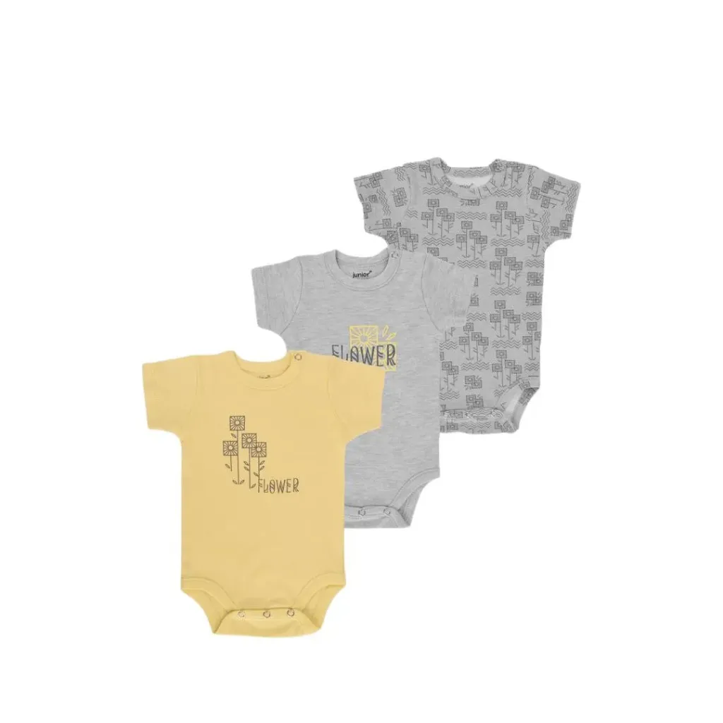 [5213-73] Junior Flower Short Sleeve Bodysuit (6-9)