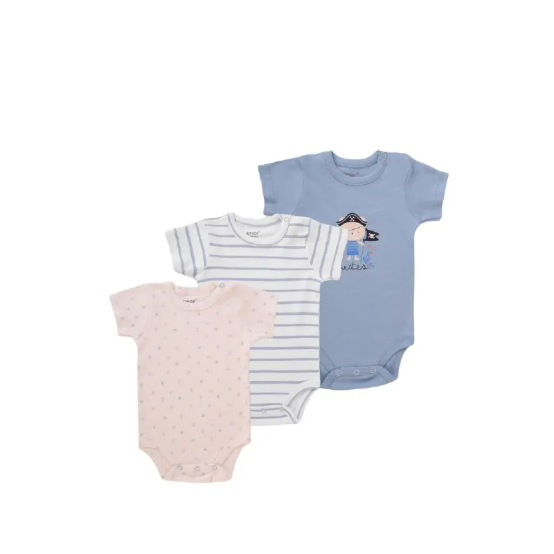 Junior Little Pirates Short Sleeve Bodysuit (12-18) 