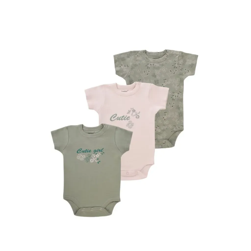 [5213-74] Junior Cutie Girl Short Sleeve Bodysuit (12-18) 