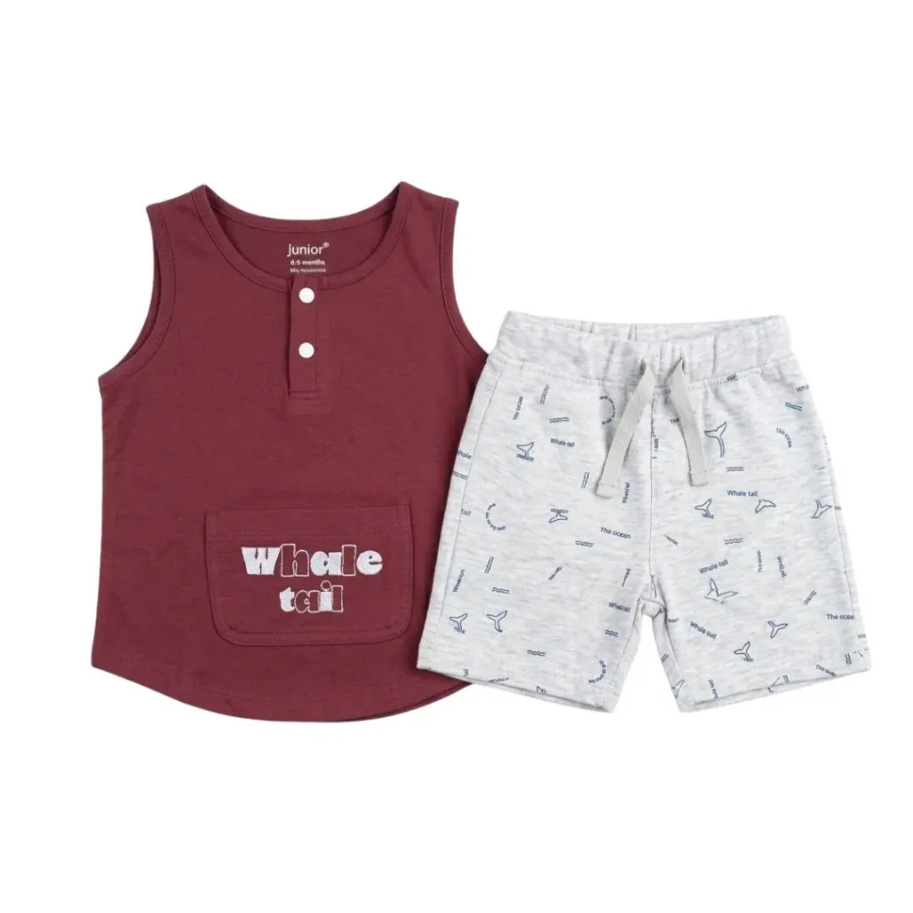[1-1282-26] Junior Whale tail baby pajama (6)