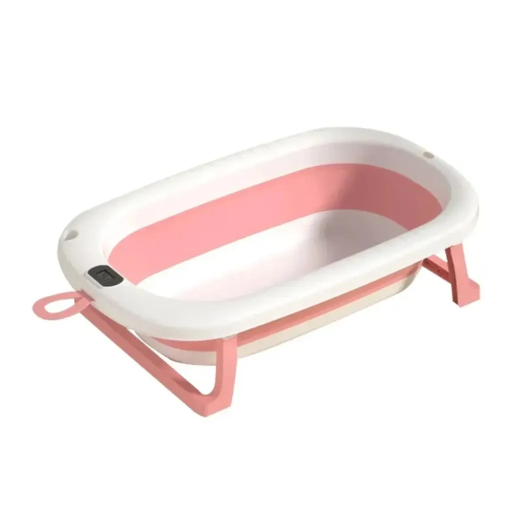 Memo bath tub with thermometer (pink)