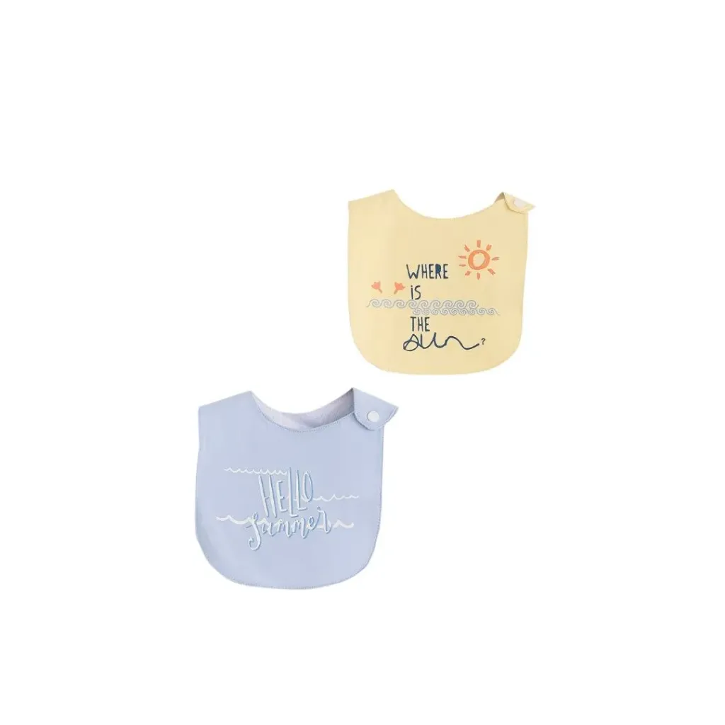 [1-1276-26] Junior Hellow summer baby bib 2pcs