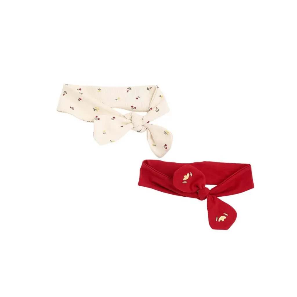 [1-1773-26] junior red flower hair tie