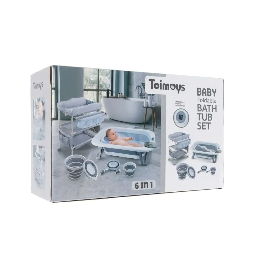 [8868] Toimoys bath tub set with stand