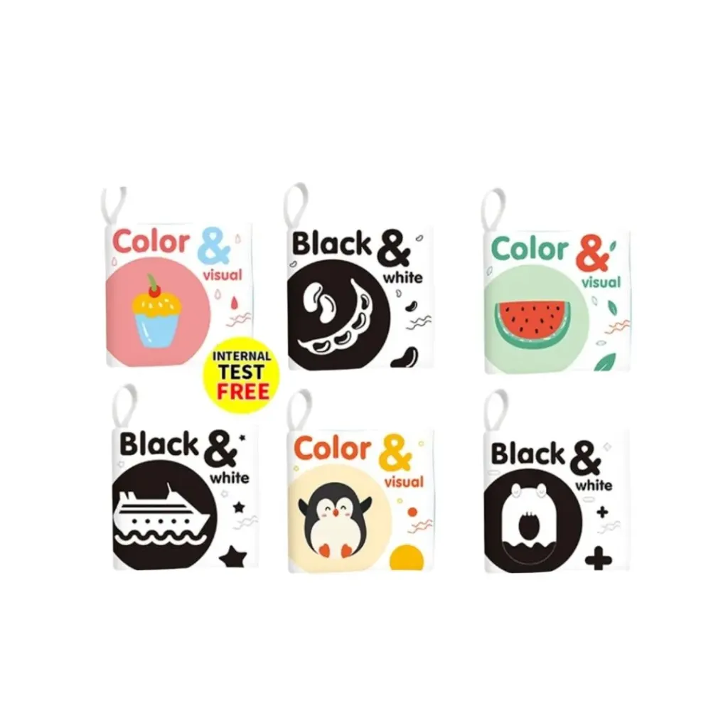 [9983] Baby cloth book (color -black &white)
