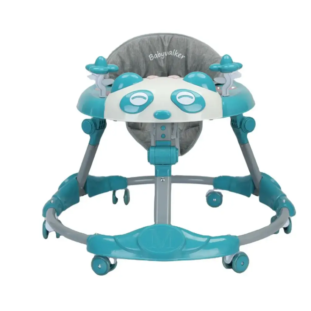 [MLT819X-H-pink] Panda metal baby walker (بينك)