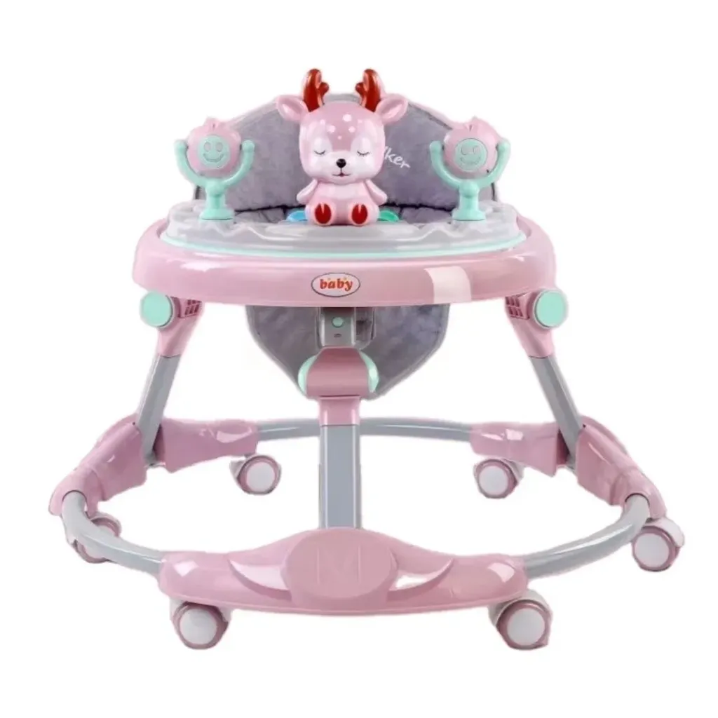 [619L-pink] Deer baby walker (Pink)
