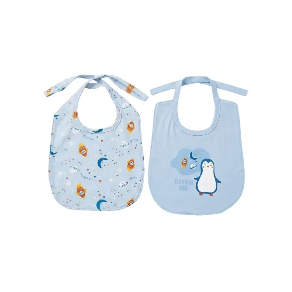 [1-1296-26] Junior dream big baby bib 2pcs