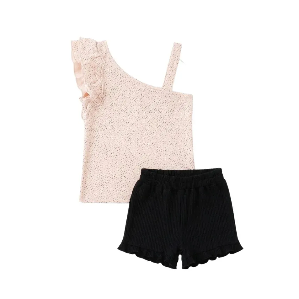 Junior pinky_black baby pyjama 2pcs