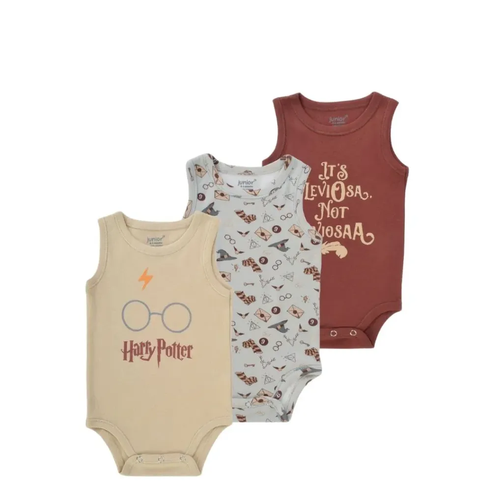 [7213-78] junior harry potter body suit set sleeveless 3pcs (9)
