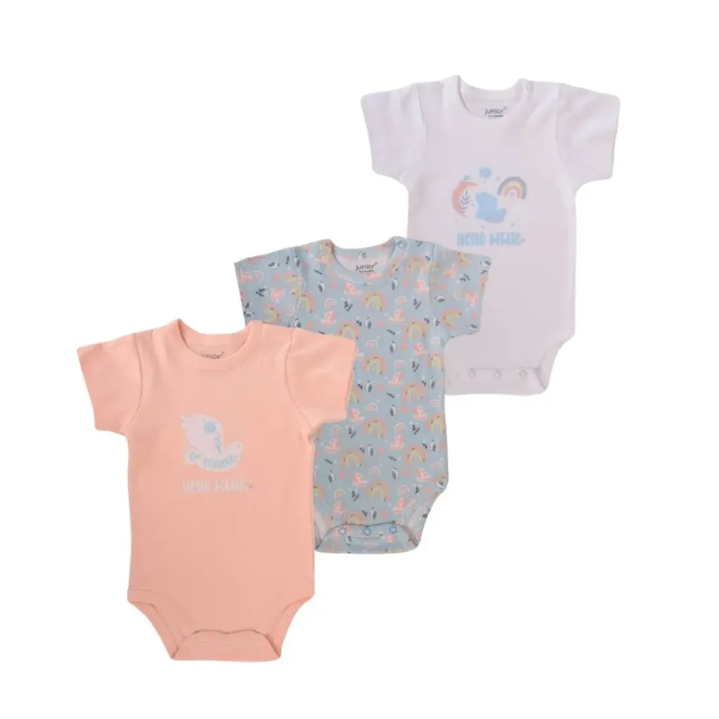Junior hello birdie short sleeve body suit
