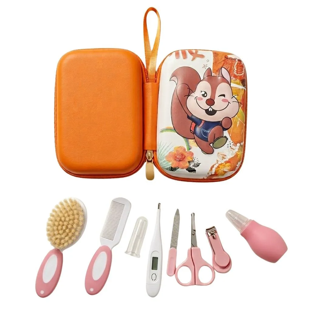 [333-21-pink] Koki bebe care bag 8pcs (بينك)