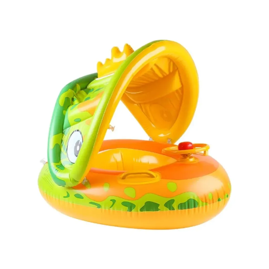 Car float swim ring with canopy