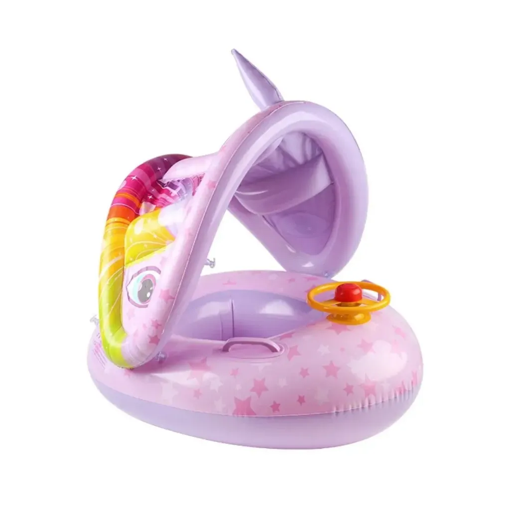 Car float swim ring with canopy