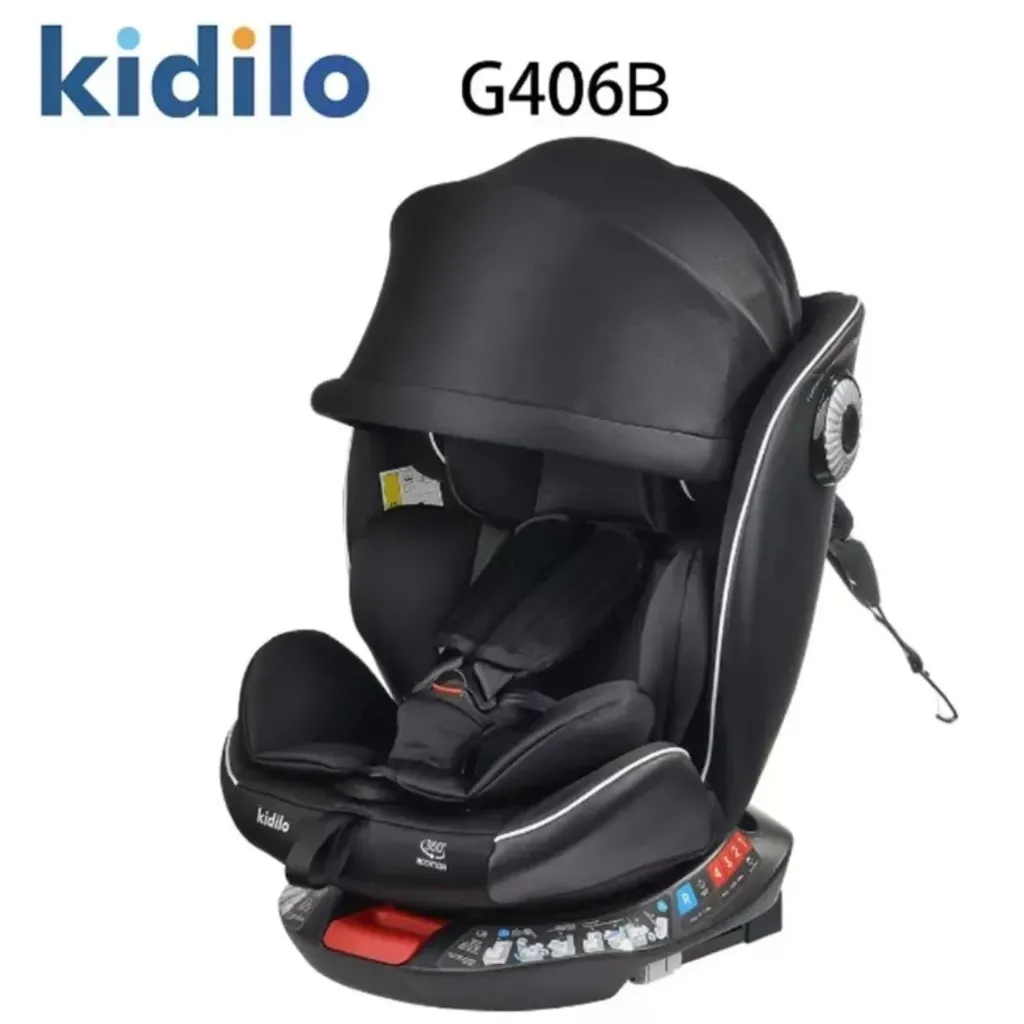 [G406B-BLK] Kidilo Isofix Car Seat G406B (Black)