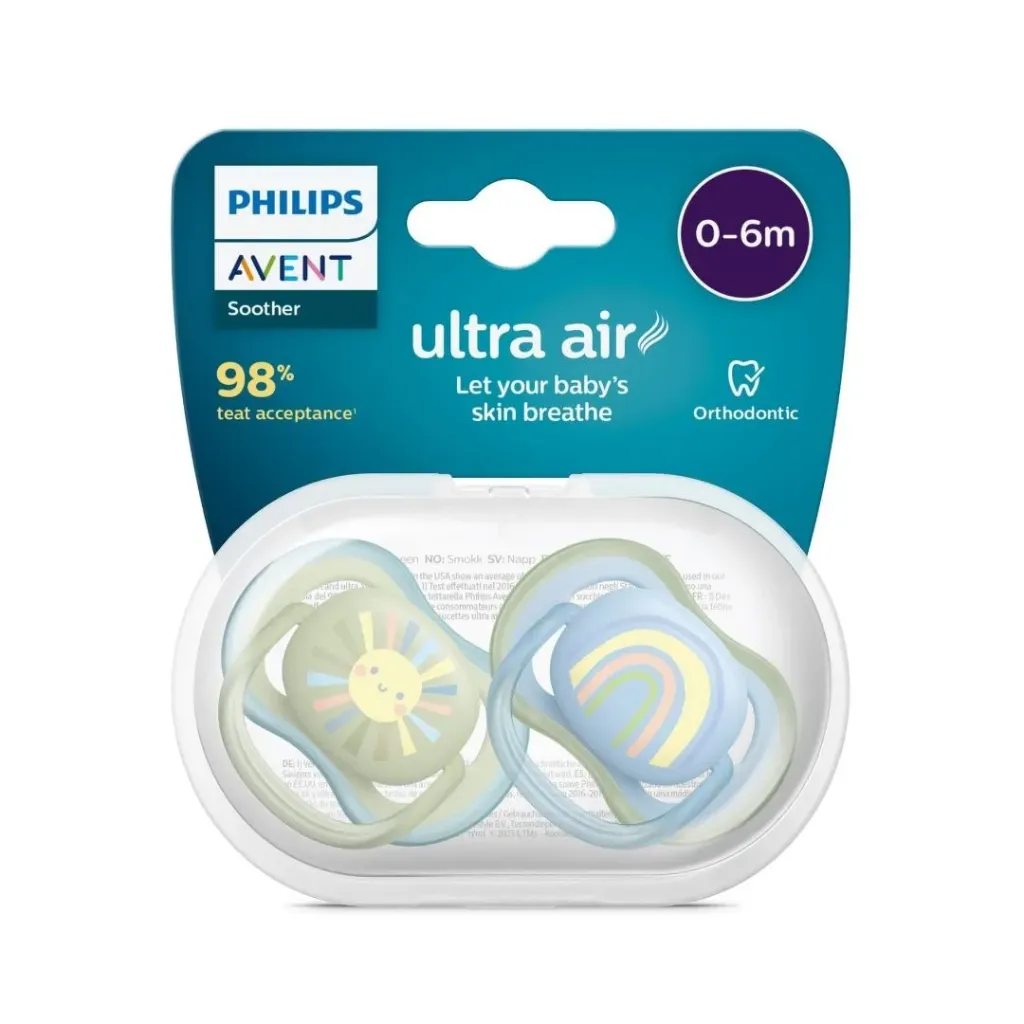 Philips Avent Pacifier ultra  Air 0-6m- 2Pack (boy)
