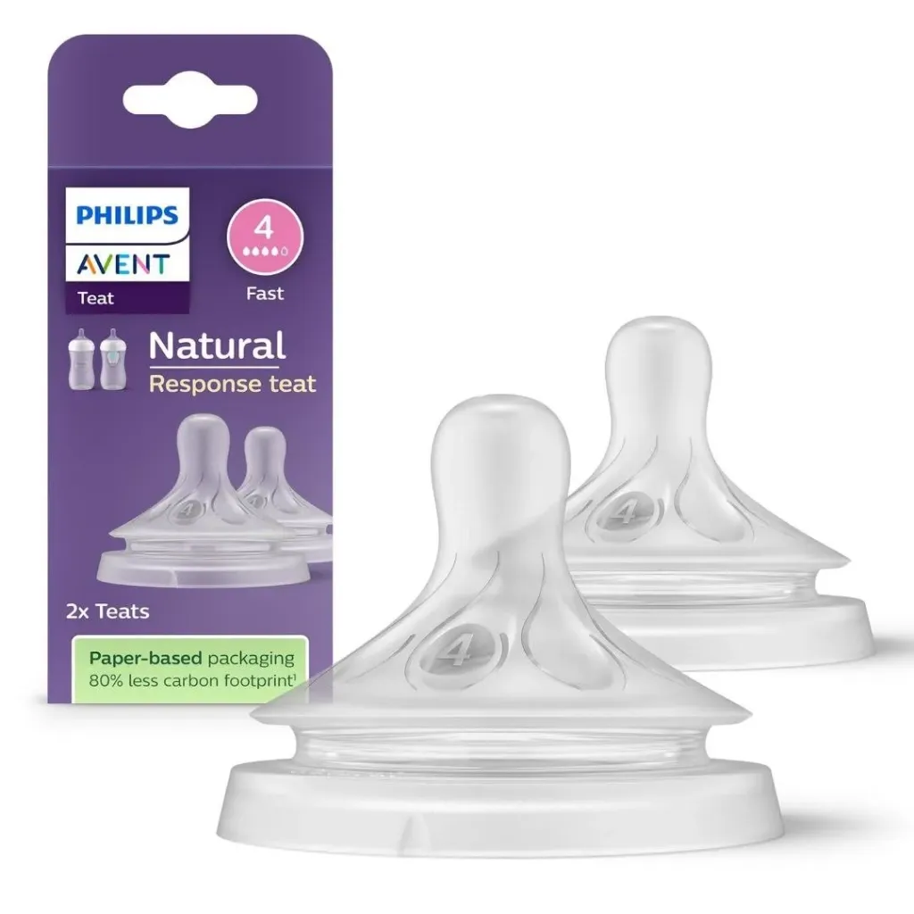 [SCY964/02] Philips  Avent Natural Response Nipple Flow 4 (3M+) - 2 Pack