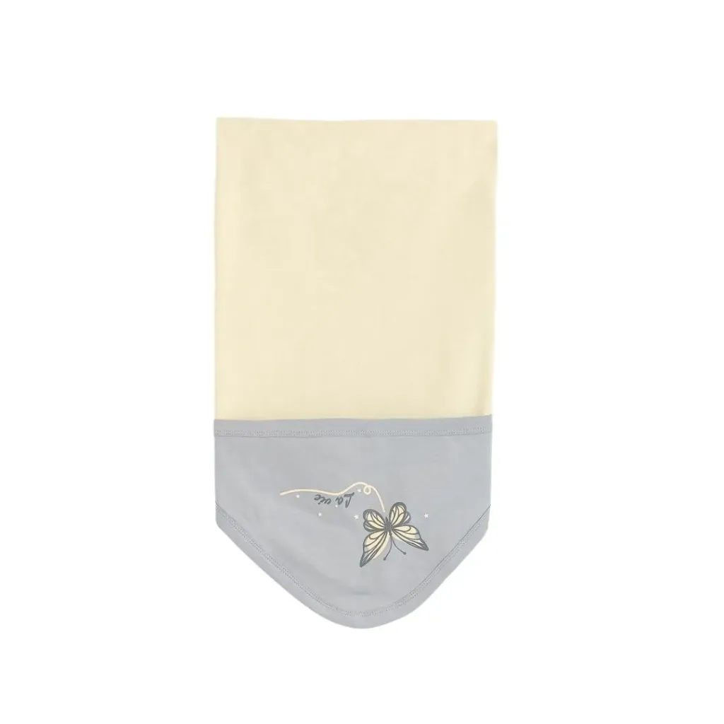 [1-1796-26] Junior baby blanket yellow butterfly