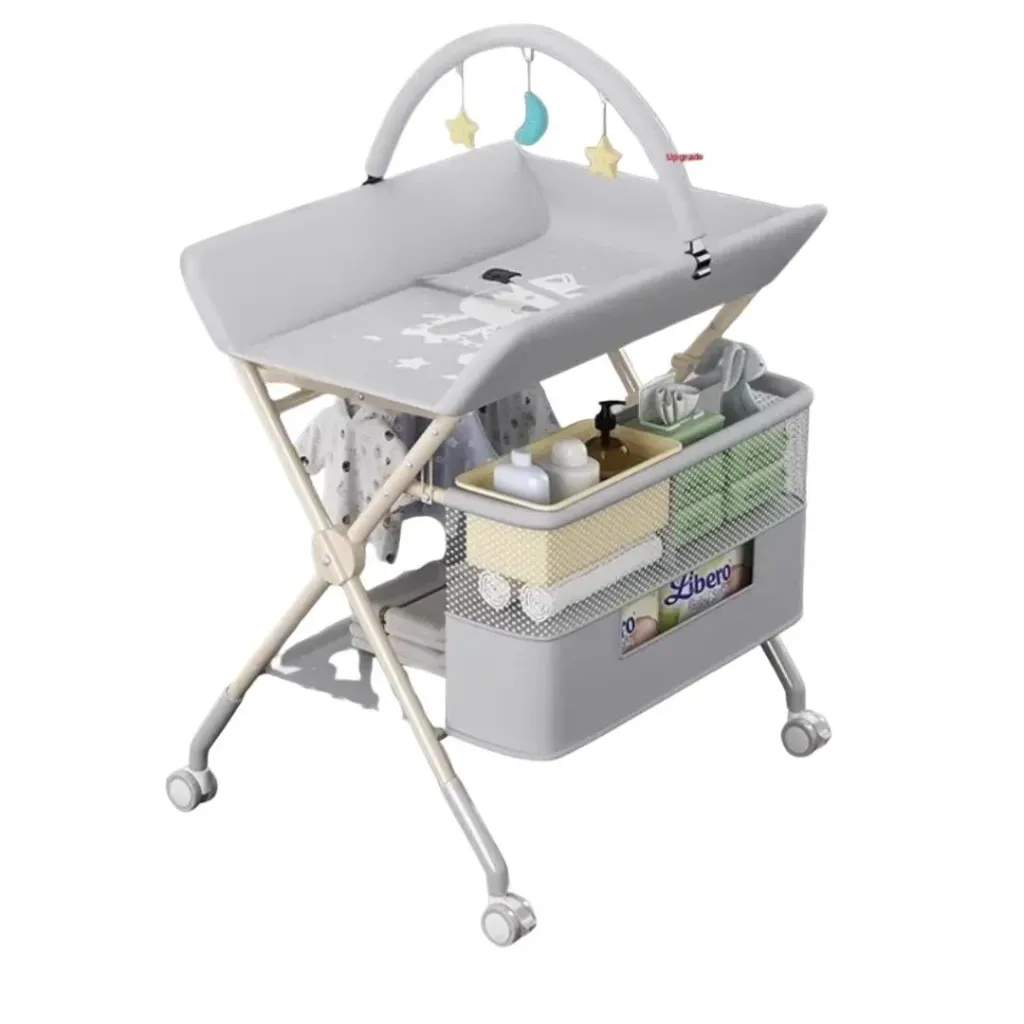Changing stand unit with toys bar