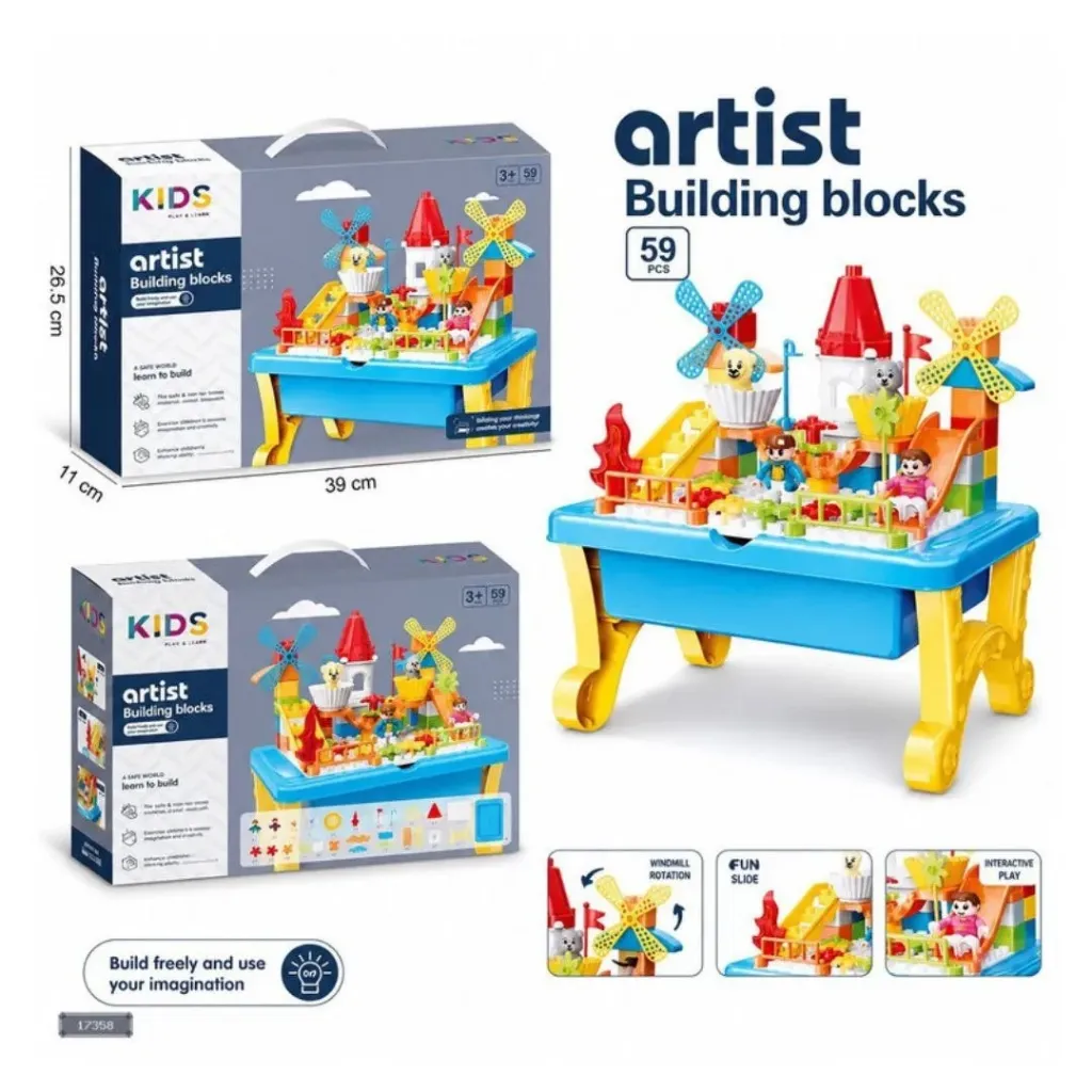 Kids artist building blocks 59PCS