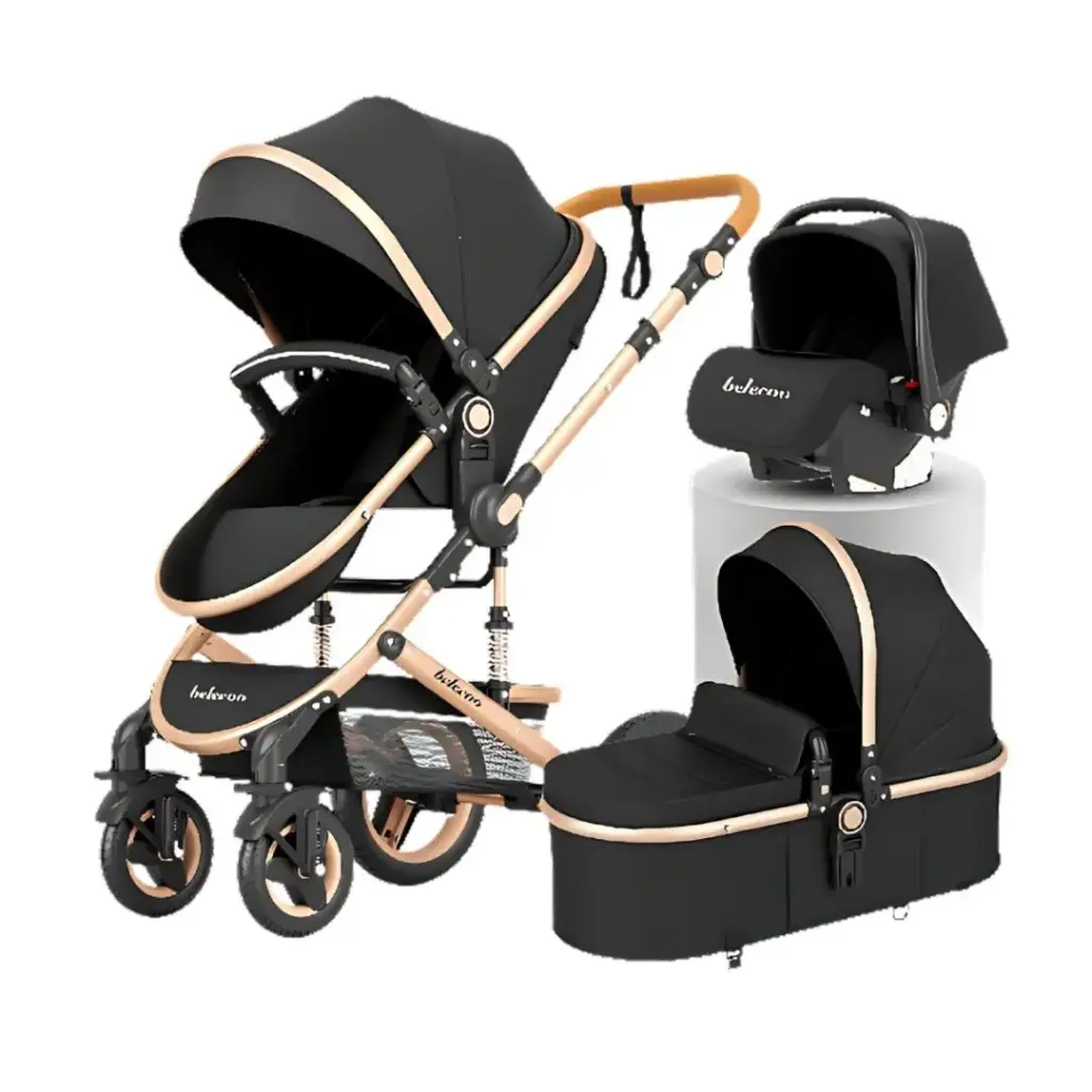 [530w+c-blk] استرولر بيبي من بيليكو بتصميم كاريكوت + كارسيت travelling system (Black)