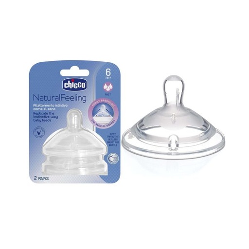 [8058664008261] Chicco natural feeling nipples (2pcs_6m+)