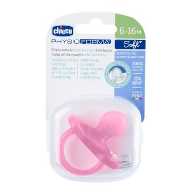 [8058664175963] Chicco soft soother (6_16 pink )
