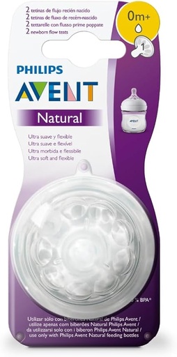 [SCY961/02]  Philips  Avent Natural Response Nipple Flow 1 (0M) - 2 Pack 