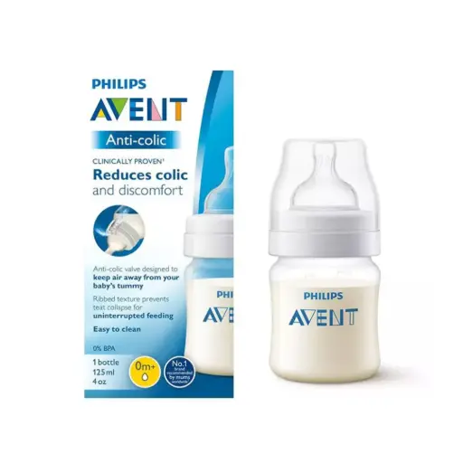 [SCF810/61] Philips Avent Anti-colic baby Bottle - (0M+) 125ml- 1 Pack 