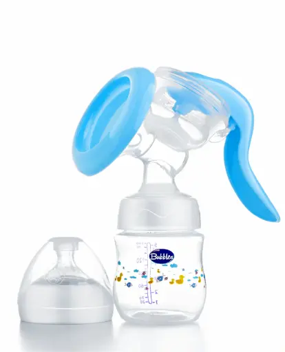 Bubbles Natural Built-in Breast Pump with Bottle – 150 ml